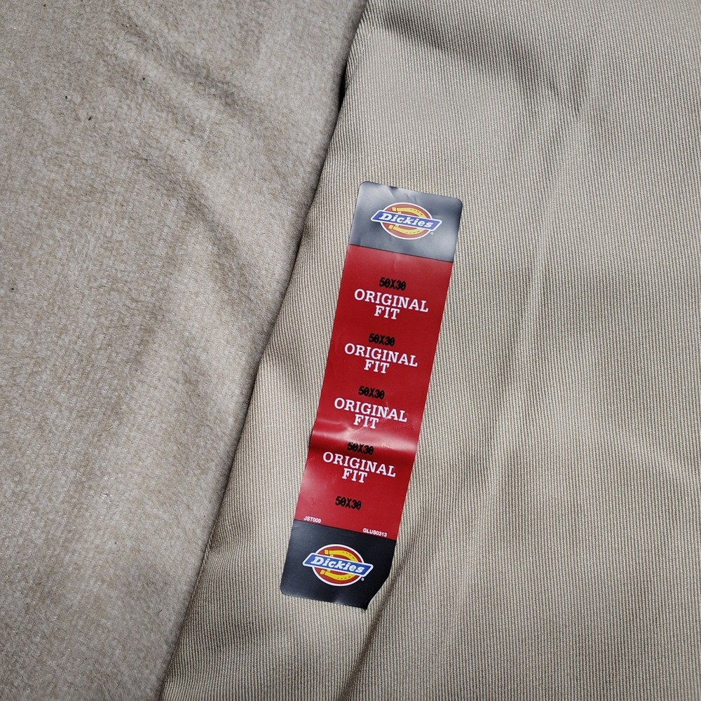 Dickies 874 Flex Original Fit Work Pants 50x30 Beige Chino Big and Tall NWT - Picture 4 of 9